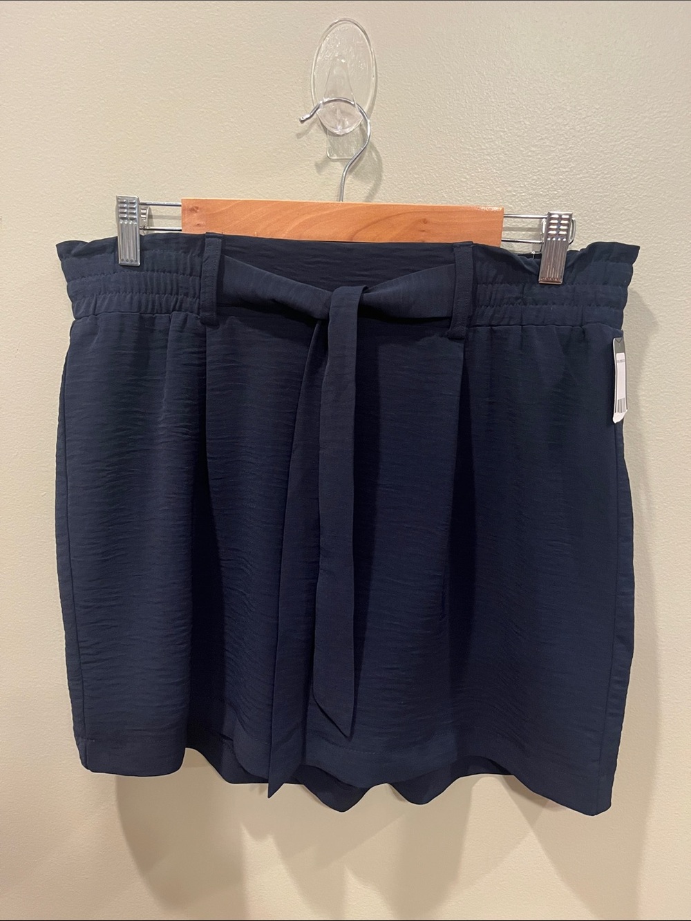 SOHO Apparel Navy Tie Front Shorts